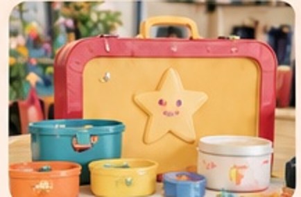 Illustrated lunch adventure equipment