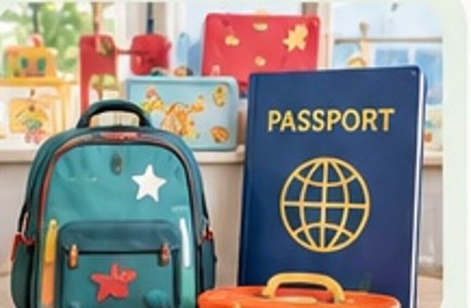 Illustrated Passport to Prep adventure props